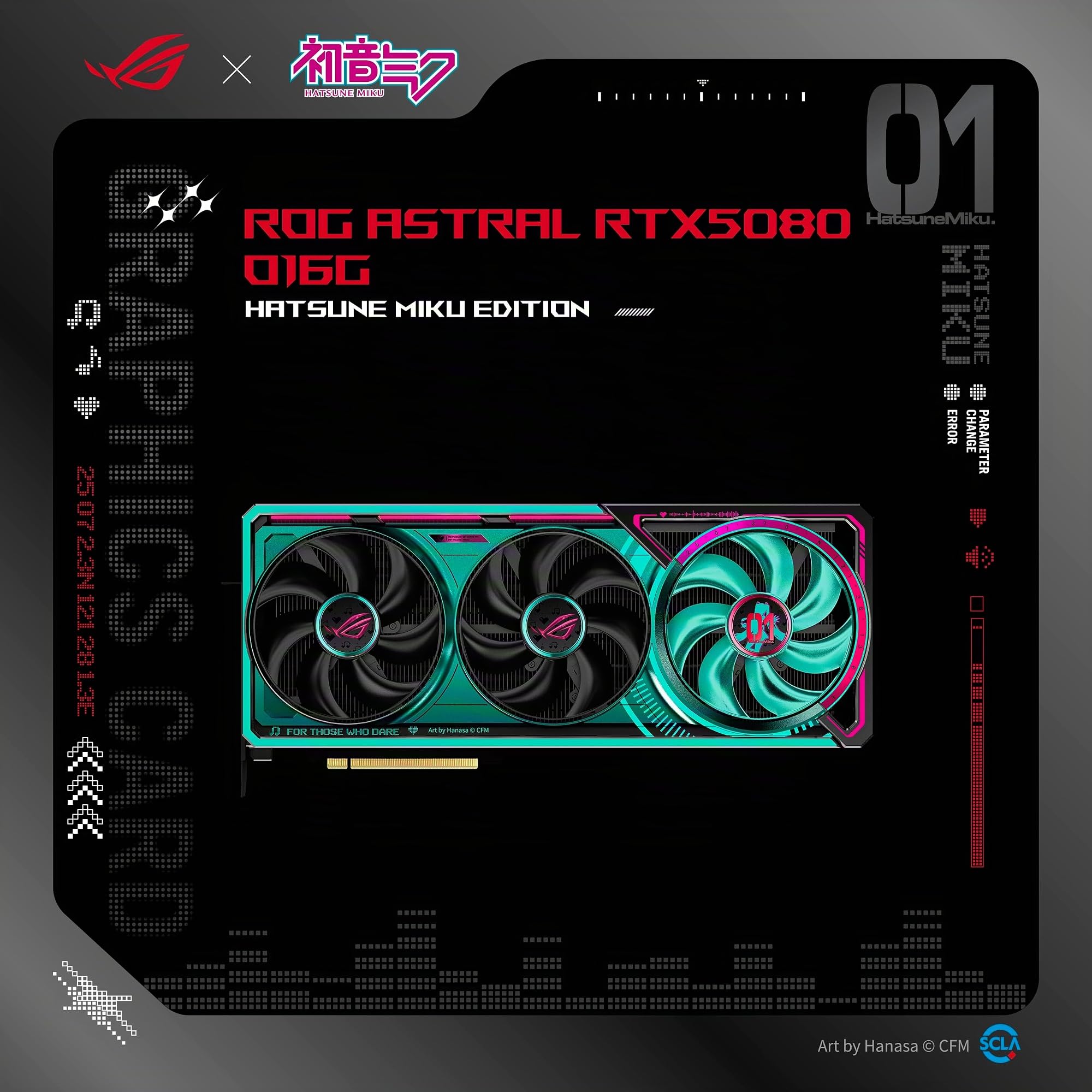 ASUS ROG Astral GeForce RTX 5080 16 GB GDDR7 OC Hatsune Miku